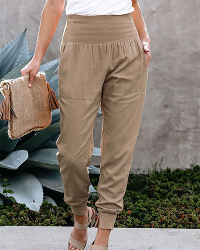 Tessa | Modieuze broek met elastische tailleband
