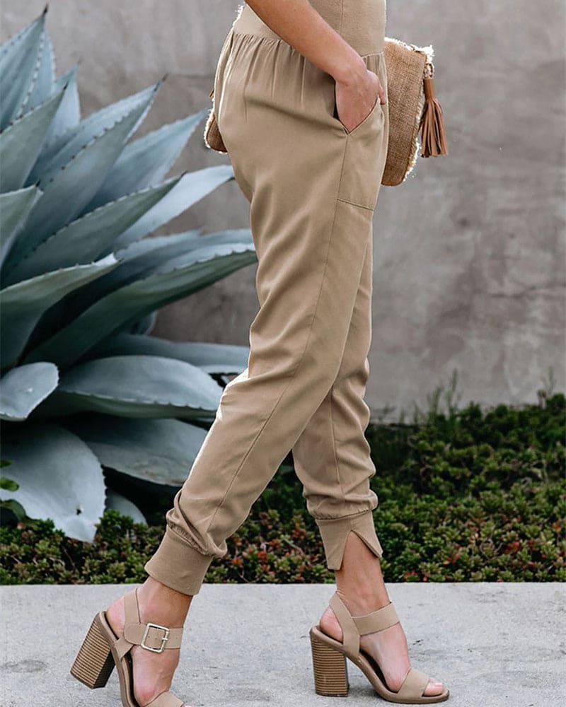 Tessa | Modieuze broek met elastische tailleband
