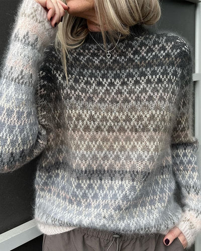 Sara | Een pullover-trui met elegantie en contrasterende kleuren
