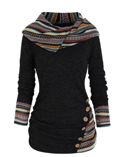 Lieke | Sweater met capuchon in een contrasterende kleur